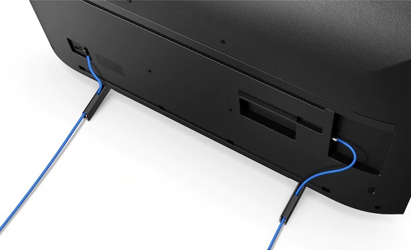 Smart Tivi Sony 4K 43 inch KD-43X7000G UHD dây cáp được cất gọn gàng