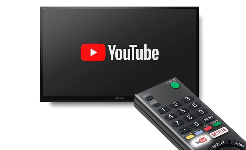 Smart Tivi Sony 4K 43 inch KD-43X7000G UHD truy cập youtube trực tiếp trên điều khiển