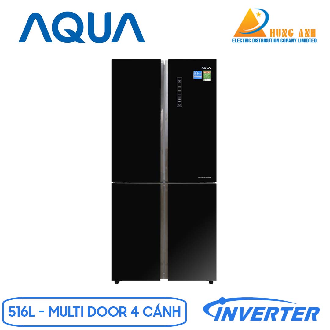 Tủ lạnh AQUA Inverter 516 lít AQR-IG525AM (GB) | Giá rẻ nhất tại Hùng Anh