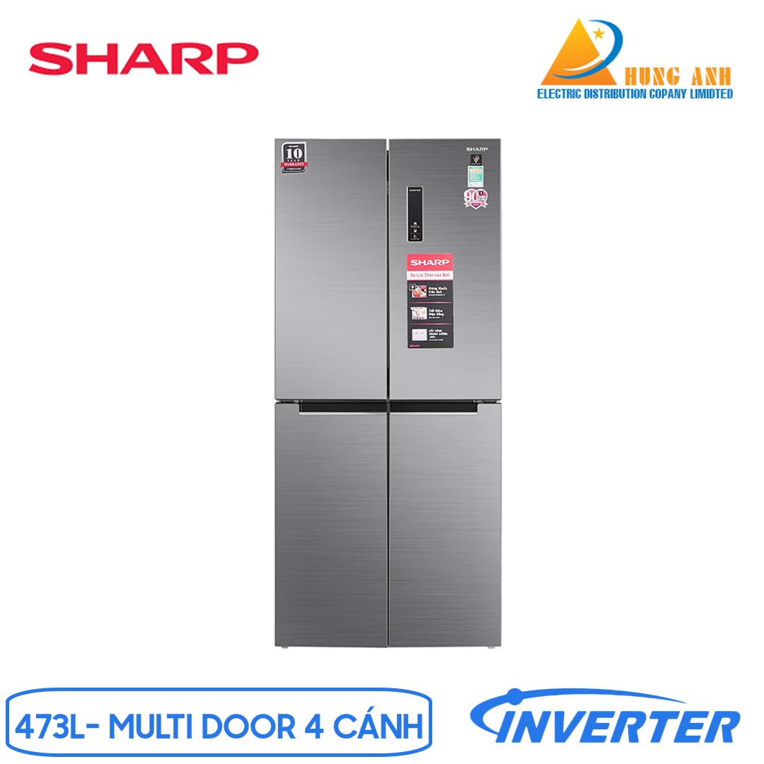 Tủ lạnh Sharp 556 lít SJ-FX630V-ST - Điện Máy Gia Khang