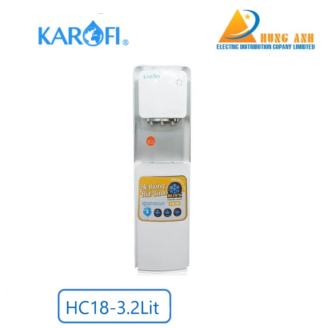 Cây nước nóng lạnh hút bình Karofi HC18
