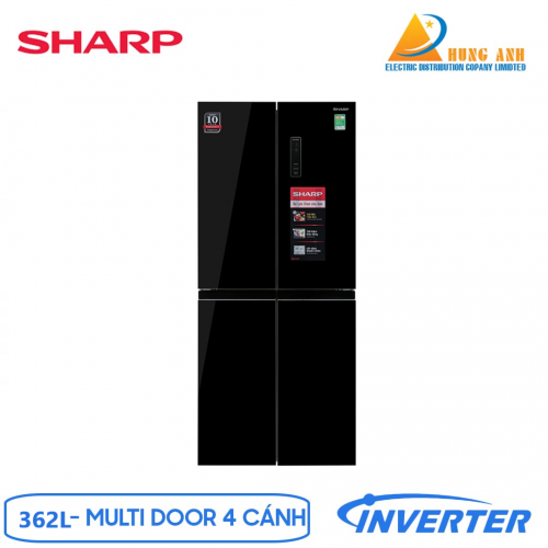 Tủ lạnh Sharp Inverter 362 lít SJ-FX420VG-BK