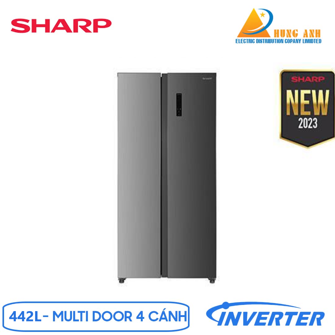 Tủ lạnh Sharp Inverter 442L SJ-SBX440V-SL
