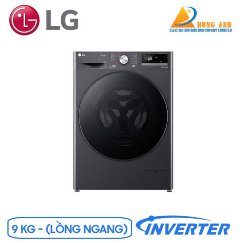 Máy giặt lồng ngang LG AIDDTM Inverter 9kg màu đen FV1409S4M (Lồng Ngang)