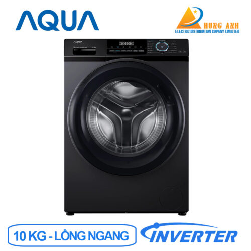 Máy giặt Aqua Inverter 10kg AQD-A1002J.BK lồng ngang