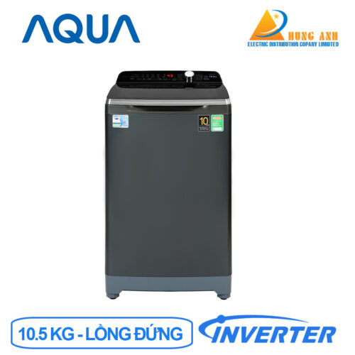 Máy giặt AquaMáy giặt Aqua Inverter 10.5 KG AQW-DR105FT BK