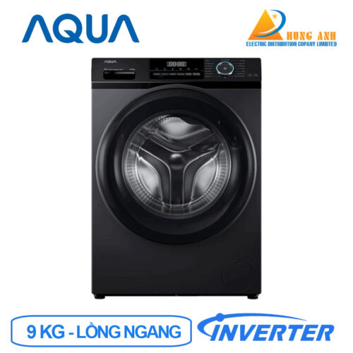 Máy giặt lồng ngang Aqua Inverter 9Kg AQD-A902J.BK