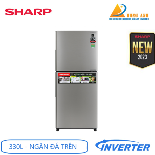Tủ lạnh Sharp Inverter 330 lít SJ-XP352AE-SL dienmaynhapkhau.com.vn